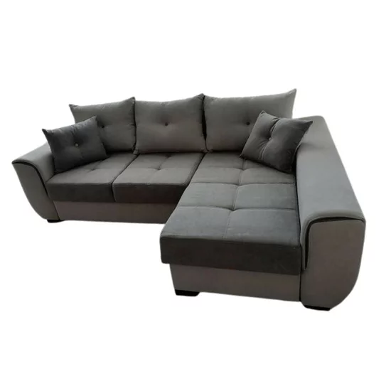 Colțar Milano Tip 1 extensibil - 260x160 cm, cu ladă de depozitare, tapițerie stofă rezistentă, saltea poliuretanică, structură fag picture - 6