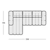 Colțar Modular Zurich A1-1-LR/LL-1-1A, 288x188 cm - Configurație 3 Module, Design Modern Bubble picture - 4