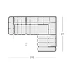 Colțar Modular Zurich A2E-C-OTTR/ OTTL-C-2EA, Extensibil 292x219 cm - 3 Module, Design Organic Bubble picture - 7