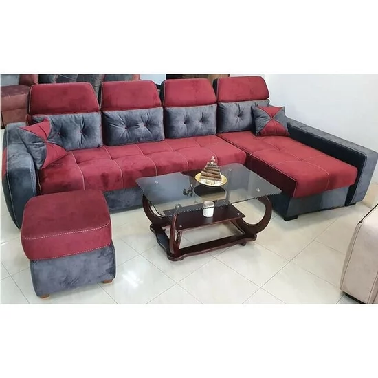 Colțar Viena Tip 2 extensibil,  culoare personalizabila - 320x165 cm, cu ladă de depozitare, saltea memory foam și micro pocket, structură fag stratificat picture - 14