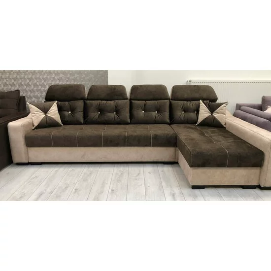 Colțar Viena Tip 2 extensibil,  culoare personalizabila - 320x165 cm, cu ladă de depozitare, saltea memory foam și micro pocket, structură fag stratificat picture - 16