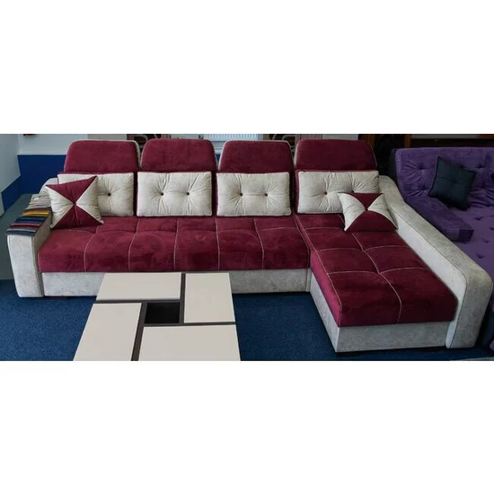 Colțar Viena Tip 2 extensibil,  culoare personalizabila - 320x165 cm, cu ladă de depozitare, saltea memory foam și micro pocket, structură fag stratificat picture - 15