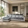 Colțar Viena Tip 2 extensibil,  culoare personalizabila - 320x165 cm, cu ladă de depozitare, saltea memory foam și micro pocket, structură fag stratificat picture - 1