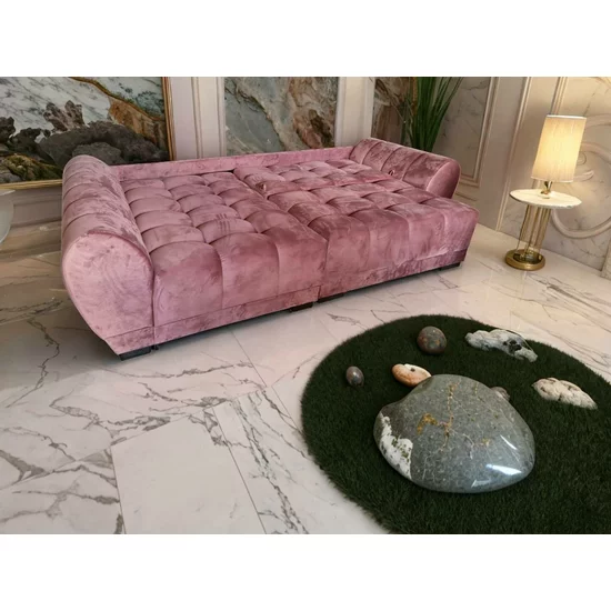 Colțar Palermo Tip 1 extensibil, ladă depozitare, stofă rezistentă, 300x150 cm, Gri picture - 2