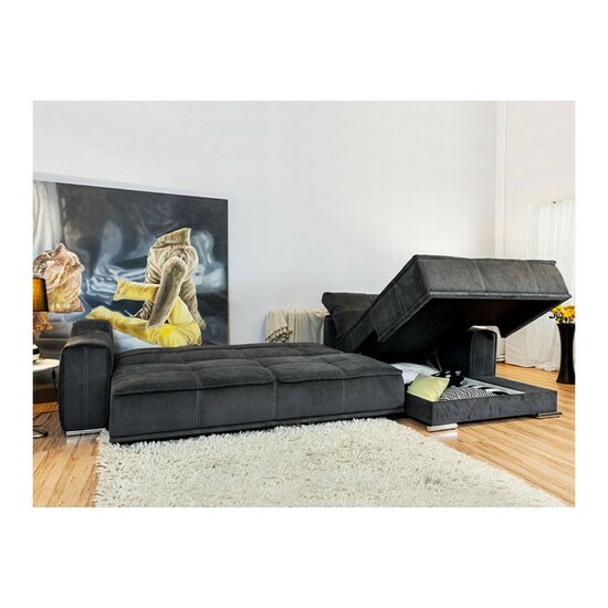 Colțar extensibil Philadelphia, ladă depozitare, arcuri sinusoidale + spumă HR, structură lemn masiv, 355x195 cm, personalizabil picture - 2