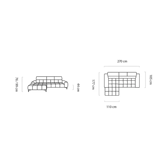 Coltar Plaza Mini Cu Reglaj Electric 270x177 cm picture - 5