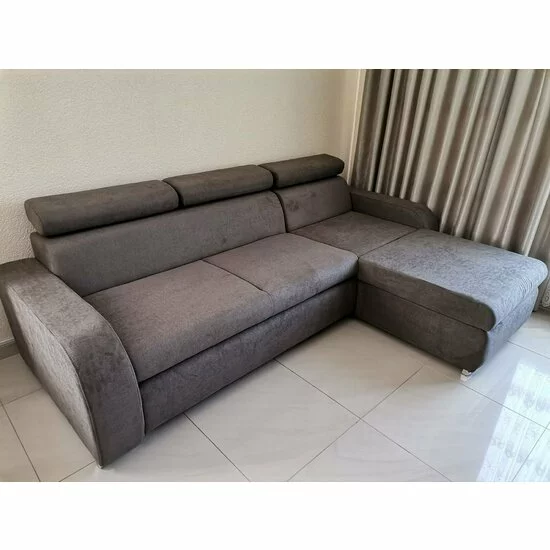 Colțar Relax extensibil, cu ladă de depozitare, tapițat cu stofă, 270x170 cm, culoare la alegere picture - 2