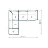 Colțar Rio Set 2, cu design modern și șezut generos, 314x260x88 cm, culoare la alegere picture - 4