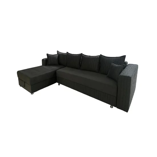 Coltar Royal 2 locuri extensibil, stofa Matlasat Lux 260X160X85 cm picture - 2