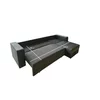 Coltar Royal 2 locuri extensibil, stofa Matlasat Lux 260X160X85 cm picture - 4