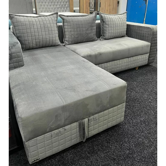 Coltar Royal 2 locuri extensibil, stofa Matlasat Lux 260X160X85 cm picture - 7