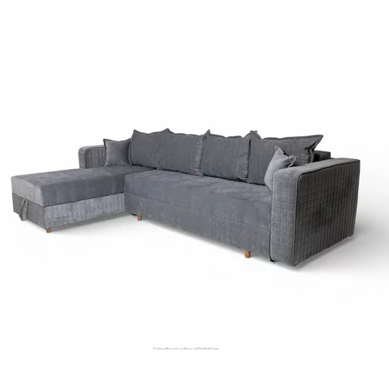 Colțar Royal, 3 locuri, culoare personalizabila - 305x195x85 cm, suprafață dormit 160x220 cm, extensibil cu ladă de depozitare, stofa matlasată Lux, arcuri bonell picture - 2