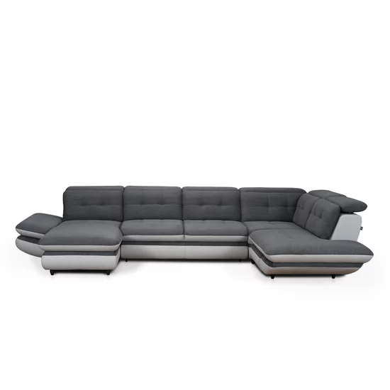 Colțar Strategos U extensibil, culoare personalizabila - 397x234x181 cm, tetiere rabatabile, ladă depozitare, arcuri sinusoidale picture - 7