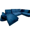 Colțar Strategos U extensibil, culoare personalizabila - 397x234x181 cm, tetiere rabatabile, ladă depozitare, arcuri sinusoidale picture - 12