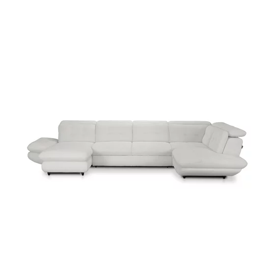 Colțar Strategos U extensibil, culoare personalizabila - 397x234x181 cm, tetiere rabatabile, ladă depozitare, arcuri sinusoidale picture - 3