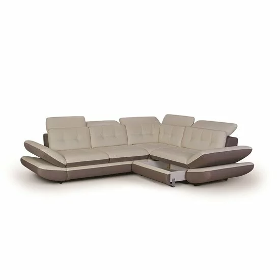 Colțar extensibil Stratus Mare, funcție sertar și tetiere rabatabile, cadru lemn și poliuretan, 316x264 cm, diverse culori picture - 6