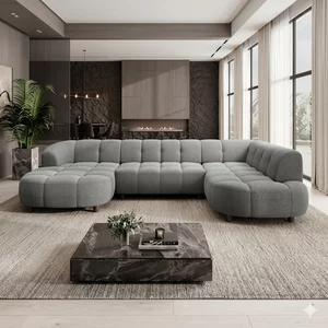 Coltar VELPA XL, 355X205X79 cm,  culoare personalizabila si cu reglaj electric