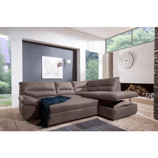 Colțar Verona, extensibil cu ladă depozitare, tetiere reglabile, ramă din lemn și arc sinusoidal, 268x216 cm, culoare personalizată picture - 4