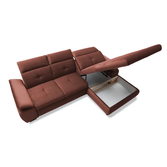 Colțar Wind II, extensibil cu ladă depozitare, spumă poliuretanică și arcuri, 278x182x100 cm, personalizabil picture - 2