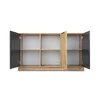 Comodă Bali Lux 3D cu 3 uși, design elegant și PAL melaminat, 138x41x82 cm picture - 3