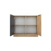 Comoda Bali Lux D2 94x41x82cm negru picture - 2