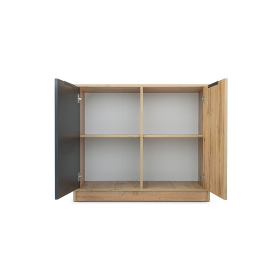 Comoda Bali Lux D2 94x41x82cm negru picture - 2