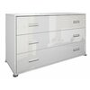 Comoda Melisa 3 sertare Alb 130x50x75.7 cm picture - 1