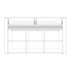 Comoda bodena 3d2s 140x40x85 cm casmir picture - 5