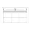 Comoda BODENA 3d2s 140x40x85 cm casmir picture - 5