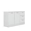 Comodă Brema cu 3 uși și 2 sertare, finisaj mat și spațiu generos, 138x41x81 cm, alb picture - 2
