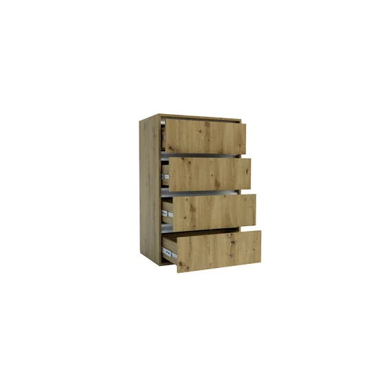 Comodă cu sertare Idea Artisan, 4 sertare, structură PAL melaminat + MDF, design modern, 100x60x42 cm, personalizabil picture - 2