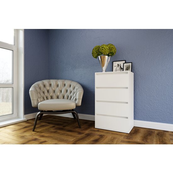 Comodă cu sertare Idea Artisan, 4 sertare, structură PAL melaminat + MDF, design modern, 100x60x42 cm, personalizabil picture - 3