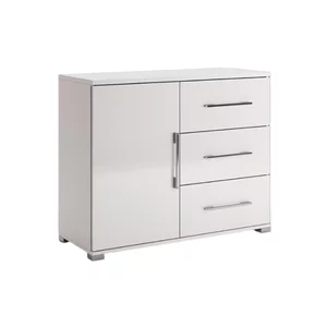 Comodă Family 1U3S, Cu 1 Ușă Și 3 Sertare, Design Modern, PAL, 100x40x82.3 cm, Alb