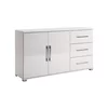 Comodă Family 2U3S, Cu 2 Uși Și 3 Sertare, Design Modern, PAL, 145.8x40x82.3 cm, Alb picture - 1