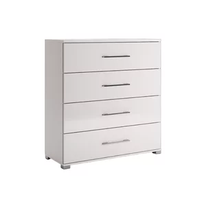 Comodă Family 4S, Cu 4 Sertare Și Design Modern, PAL, 108.5x40x82.3 cm, Alb