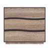 Comodă Geneva 3S, design modern cu sertare spațioase, PAL melaminat, 120x50x106,5 cm, Sonoma Trufa/Wenge picture - 1