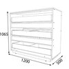 Comoda GENEVA 3s 120x50x106.5 cm Sonoma Trufa/Wenge Magia picture - 2