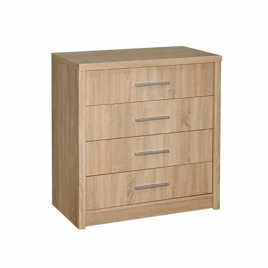 Comodă Genewa 1, design rustic Dab Canyon, PAL melaminat, 80x45x83 cm, stejar picture - 4