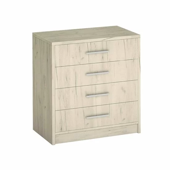 Comodă Genewa 1, design rustic Dab Canyon, PAL melaminat, 80x45x83 cm, stejar picture - 7