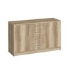 Comoda Genewa 2 140x45x83 cm stejar picture - 6