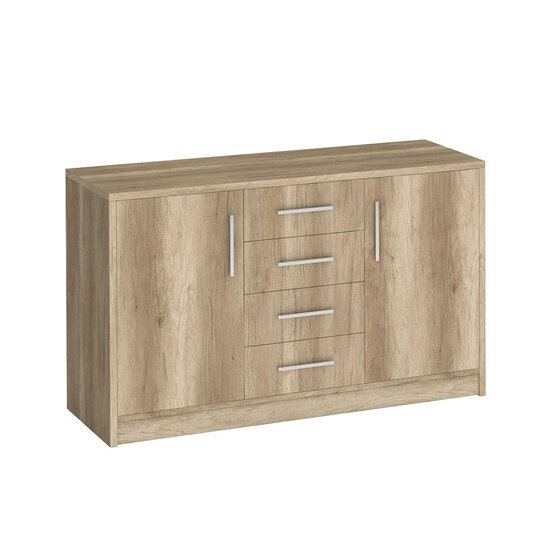 Comoda Genewa 2 140x45x83 cm stejar picture - 6