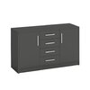 Comoda Genewa 2 140x45x83 cm stejar picture - 4
