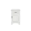 Comodă Idento KOM1D1SL, design clasic cu sertare și ușă laterală, PAL și MDF, 54,5x34,5x83 cm, alb alpin picture - 1