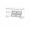 Comoda Idento TV 1D2S, alpin alb picture - 2