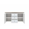 Comoda Kalio KOM2D3S 163x41.5x91 cm Alb lucios /Salcam auriu picture - 3