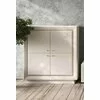Comoda Largo KOM 4D cu trei dulapuri 106.5x38x114 cm h culoare cashmire picture - 1