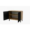 Comoda London 2D 100x45x85cm negru picture - 2