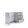 Comoda Megy 2U3S Gri Lucios 81.1x145.8x40 cm picture - 2