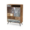 Comodă Mezo KM4, stil vintage, PAL laminat, 100x29x140 cm, multicolor picture - 1