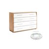 Comoda Nicky Alb-Stejar picture - 1